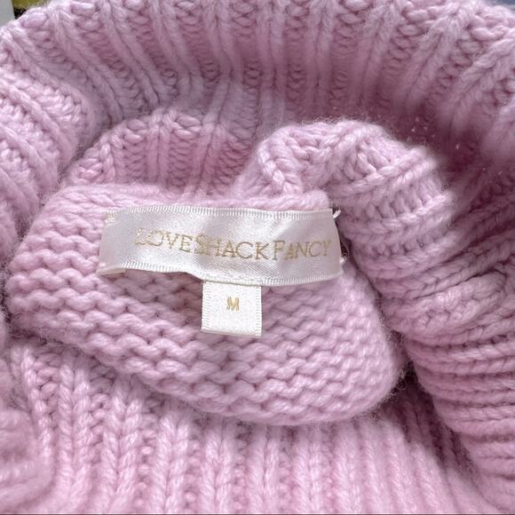 LoveShackFancy Allan Patchwork Turtleneck Sweater Pullover Size M in Autumn Fest - Picture 12 of 12